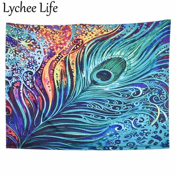 Colorful Feather Hanging Tapestry Rectangle Peacock Feather Printed Tapestry Simple Style Wall Room Home Textile
Colorful Feather Hanging Tapestry Rectangle Peacock Feather Printed Tapestry Simple Style Wall Room Home Textile