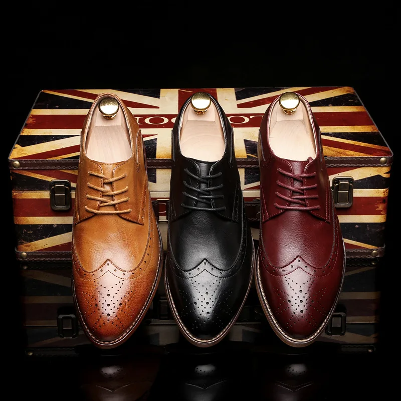Mingpinstyle Men's New Fashion Shoes Spring and Autumn Waterproof Carved Leather Shoes Height Increase Leather Men's Shoes
Mingpinstyle Men's New Fashion Shoes Spring and Autumn Waterproof Carved Leather Shoes Height Increase Leather Men's Shoes