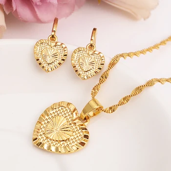 Bangrui Heart Jewelry sets Classical Necklaces Earrings Set Gold Color & Brass,Arab/Africa Wedding Bride's Dowry women girls gif
Bangrui Heart Jewelry sets Classical Necklaces Earrings Set Gold Color & Brass,Arab/Africa Wedding Bride's Dowry women girls gif
