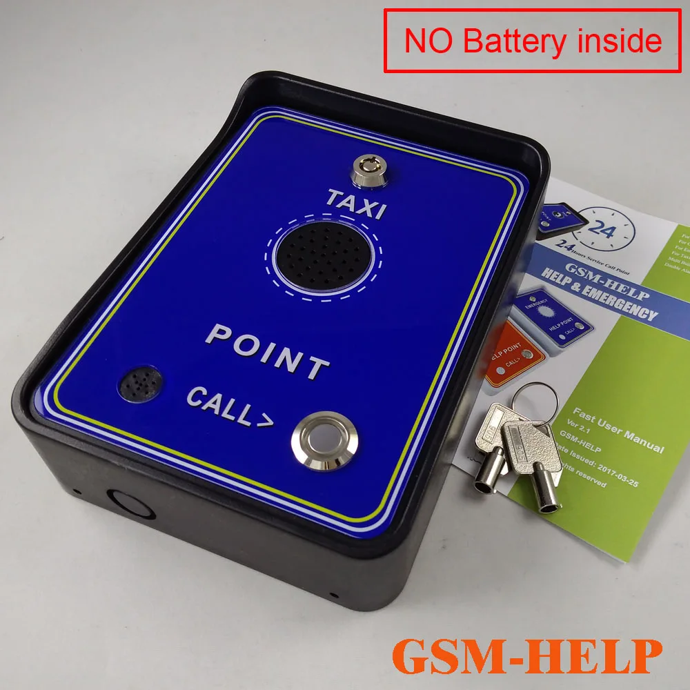 GSM Intercom access controller - GSM Taxi service call point Service phone with double alarm input
GSM Intercom access controller - GSM Taxi service call point Service phone with double alarm input