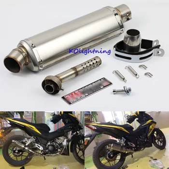 Universal Racing Motorcycle Exhaust Muffler with Removable DB Killer Silencer Pipe Slip 38-51mm Dirt Bike ATV
Universal Racing Motorcycle Exhaust Muffler with Removable DB Killer Silencer Pipe Slip 38-51mm Dirt Bike ATV