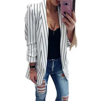 2018 Women's New Cardigan Casual Black And White Ladies Striped Blazer Lapel Long Sleeve Loose Blouses Jackets Womens
2018 Women's New Cardigan Casual Black And White Ladies Striped Blazer Lapel Long Sleeve Loose Blouses Jackets Womens