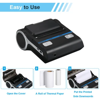 Portable Mini Wireless Thermal 80mm High BT Quality Printer Receipt Printer for Mobile for shopping malls supermarkets retailers
Portable Mini Wireless Thermal 80mm High BT Quality Printer Receipt Printer for Mobile for shopping malls supermarkets retailers