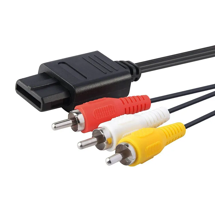 AV Audio Video Adapter Cable Cord for SNES Super NES Nintendo N64 GameCube RCA to AV Audio/Video TV Composite Cable Cord Y10
AV Audio Video Adapter Cable Cord for SNES Super NES Nintendo N64 GameCube RCA to AV Audio/Video TV Composite Cable Cord Y10