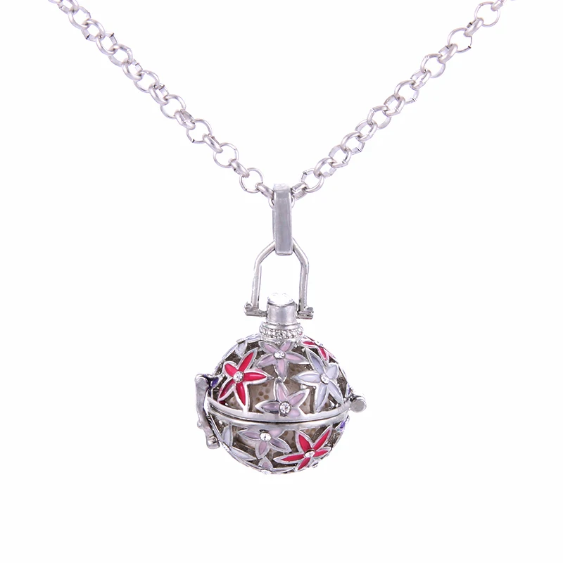 Women Charm Pendant Perfume Essential Oil Diffuser Necklace Volcanic stone Pendants cage Perfume Air Fresher Necklace cage
Women Charm Pendant Perfume Essential Oil Diffuser Necklace Volcanic stone Pendants cage Perfume Air Fresher Necklace cage