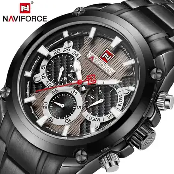 NAVIFORCE Men's Creative Sport Military Watch Men Business Week 24Hour Display Wristwatch Male Clcok Watches Relogio Masculino
NAVIFORCE Men's Creative Sport Military Watch Men Business Week 24Hour Display Wristwatch Male Clcok Watches Relogio Masculino