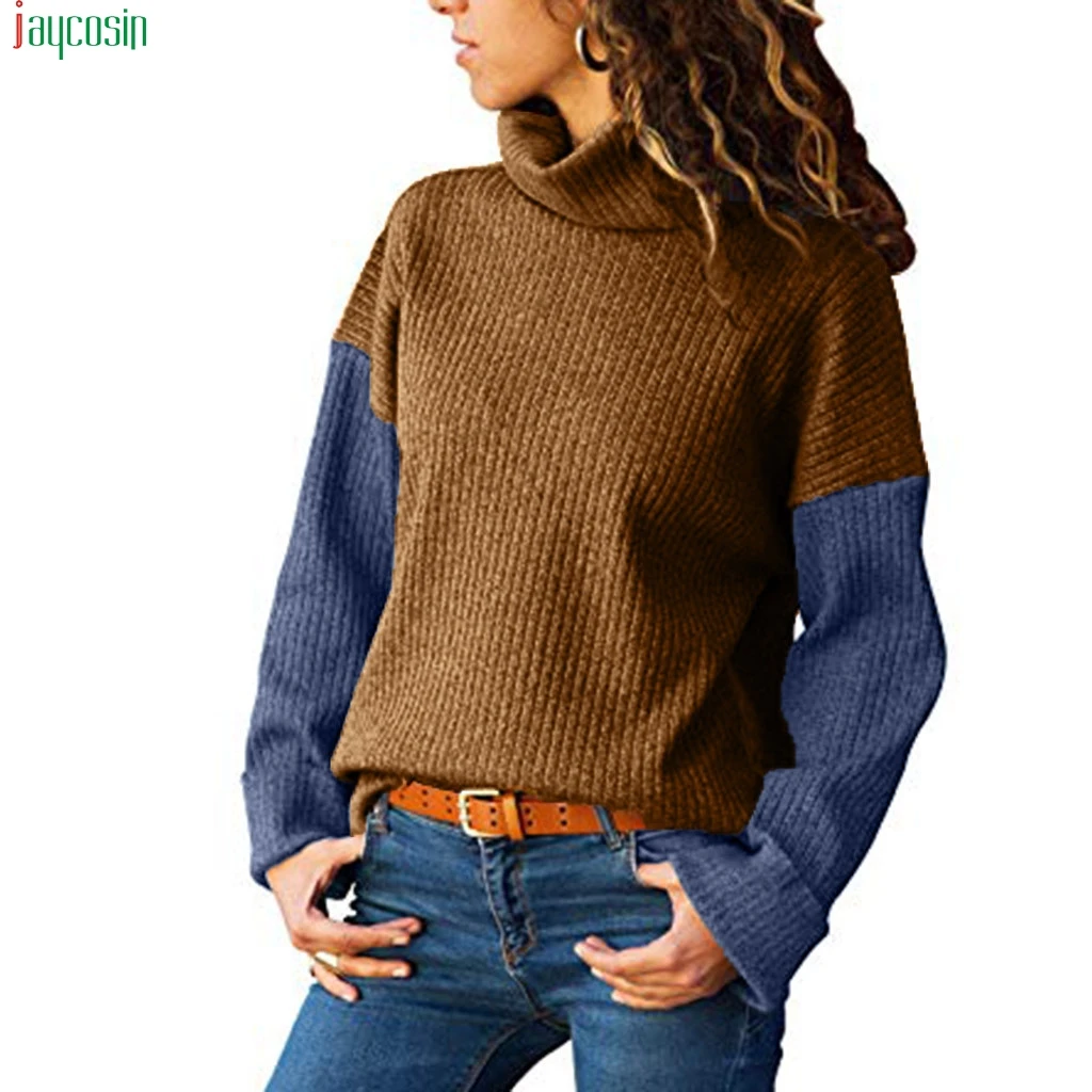 JAYCOSIN 2019 Women's sweater knitted turtleneck Color Matching Long-Sleeved Slim Sweater female Pullover Sweater Women hot sale
JAYCOSIN 2019 Women's sweater knitted turtleneck Color Matching Long-Sleeved Slim Sweater female Pullover Sweater Women hot sale