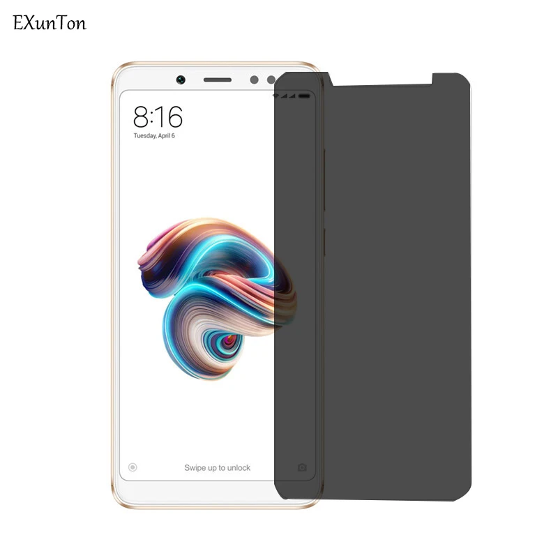 EXUNTON для Xiaomi Redmi Note 4 5 5A Note4 MTK Global Note5 Pro антишпионская Защитная пленка экрана из