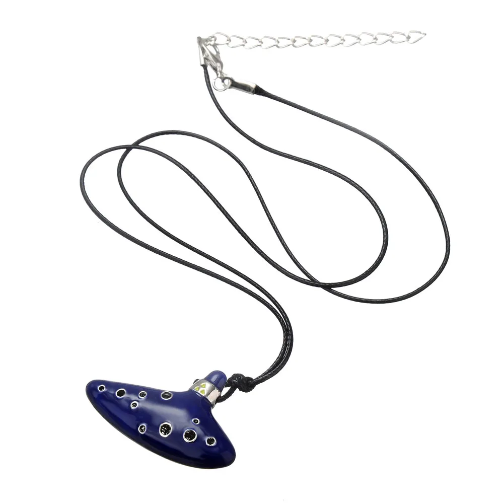 Legend of Zelda Ocarina Necklace New Ocarina Ceramic Alto Legend of Zelda Ocarina Flute Blue Enamel Necklace
Legend of Zelda Ocarina Necklace New Ocarina Ceramic Alto Legend of Zelda Ocarina Flute Blue Enamel Necklace