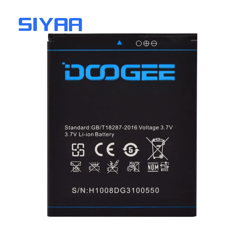Original SIYAA B-DG310 Battery For DOOGEEB DG310 DG310 High Capacity 2000mAh Replacement Lithium Polymer Batterias
Original SIYAA B-DG310 Battery For DOOGEEB DG310 DG310 High Capacity 2000mAh Replacement Lithium Polymer Batterias