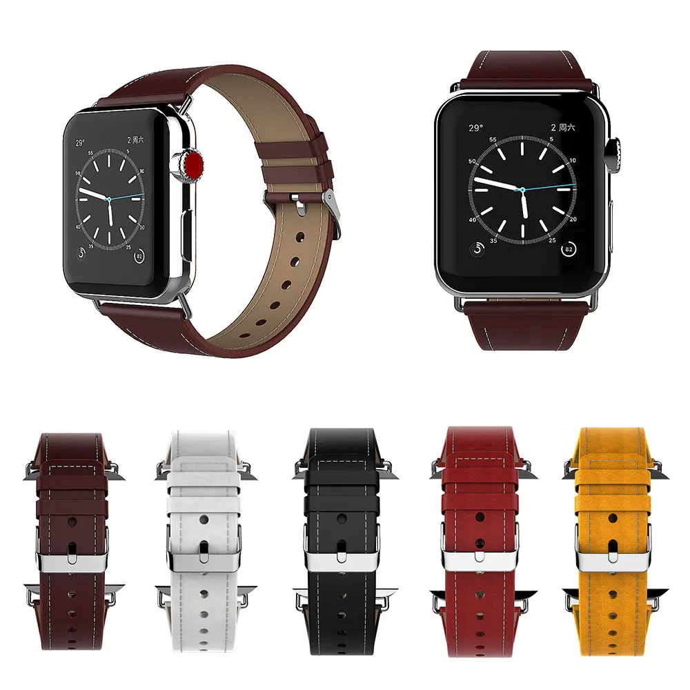 Soft Strap for Apple IWatch Band 38/42mm Crazy-horse Leather Genuine Bands Compatible Apple watch series 1/2/3
Soft Strap for Apple IWatch Band 38/42mm Crazy-horse Leather Genuine Bands Compatible Apple watch series 1/2/3