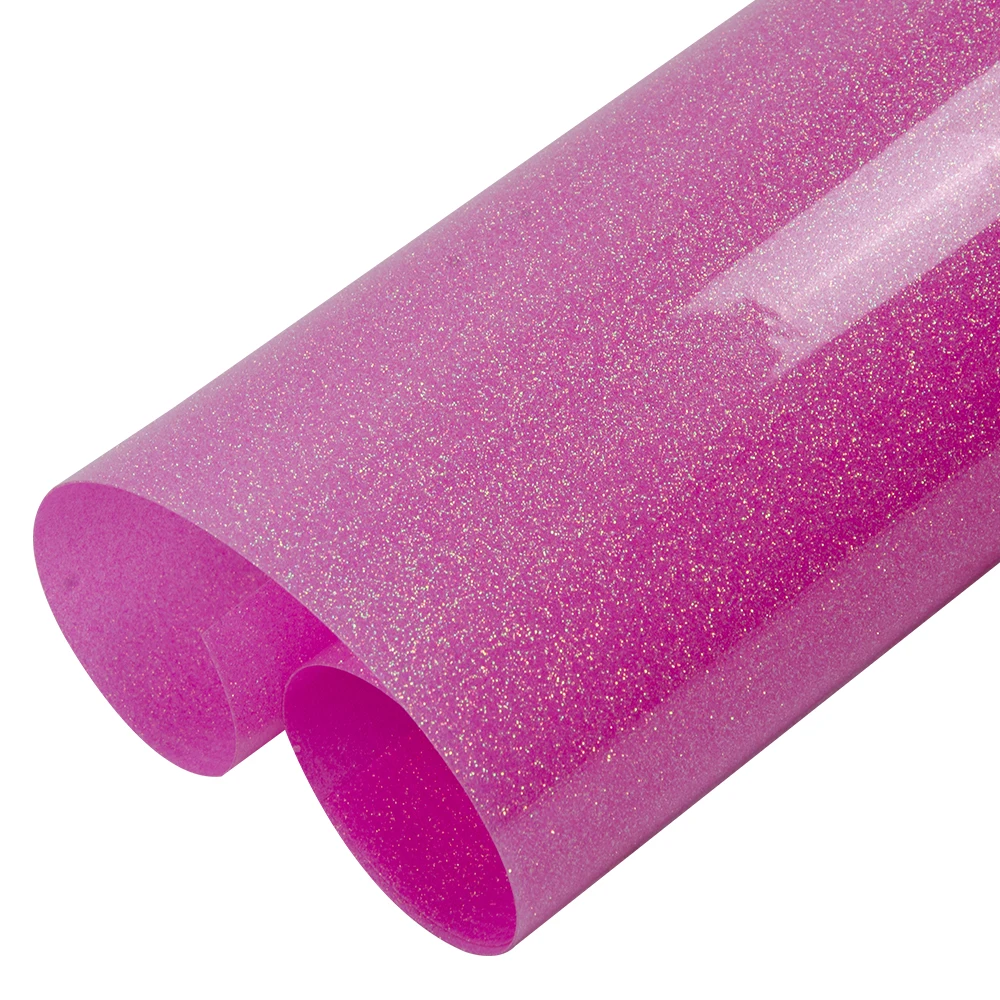 HOHOFILM Holo Pink Glitter Heat Transfer Vinyl HTV Iron ON Vinyl PU T-shirt Garment Textured film Heat Press Width: 20''
HOHOFILM Holo Pink Glitter Heat Transfer Vinyl HTV Iron ON Vinyl PU T-shirt Garment Textured film Heat Press Width: 20''