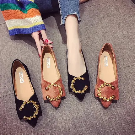2019 spring new Korean version of the net red single shoes female shallow mouth wild pointed flat flat fairy gentle beanie shoes
2019 spring new Korean version of the net red single shoes female shallow mouth wild pointed flat flat fairy gentle beanie shoes