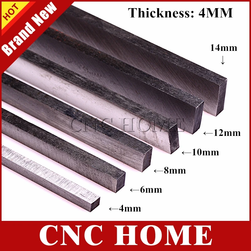 6pcs/lot (4mm,6mm,8mm,10mm,12mm,14mm width) Rectangular HSS Steel Bar Lathe Tool, CNC Milling Cutter Length 200mm, thickness 4mm
6pcs/lot (4mm,6mm,8mm,10mm,12mm,14mm width) Rectangular HSS Steel Bar Lathe Tool, CNC Milling Cutter Length 200mm, thickness 4mm