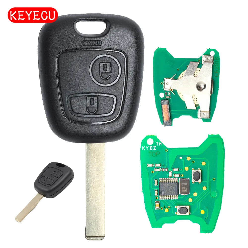 Keyecu KYDZ Remote Key 2 Button 433MHz Electronic ID46 Chip for Old Citroen C1 C3 VA2 Blade Uncut
Keyecu KYDZ Remote Key 2 Button 433MHz Electronic ID46 Chip for Old Citroen C1 C3 VA2 Blade Uncut