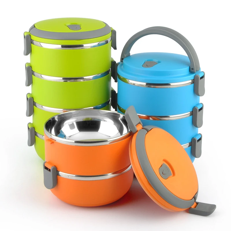 Stainless Steel Insulated Lunch box kitchen Portable Thickened food container for kids OfficeWith layers thermos bento box
Stainless Steel Insulated Lunch box kitchen Portable Thickened food container for kids OfficeWith layers thermos bento box