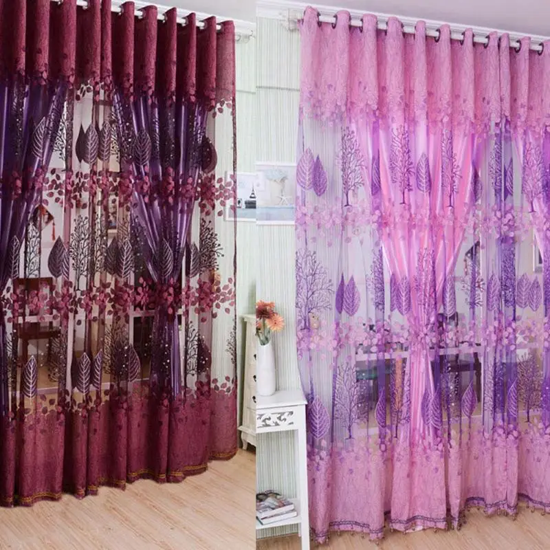 1*2.5M Flower Printes Tulle Voile Door Window Curtains Upscale Jacquard Yarn Home Decoration Curtains for Living Room NEW Design
1*2.5M Flower Printes Tulle Voile Door Window Curtains Upscale Jacquard Yarn Home Decoration Curtains for Living Room NEW Design