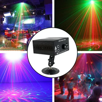 48 Pattern Projection Lamp LED Stage Lasers Lights Sound Activated Auto with Remote Control ALI88
48 Pattern Projection Lamp LED Stage Lasers Lights Sound Activated Auto with Remote Control ALI88