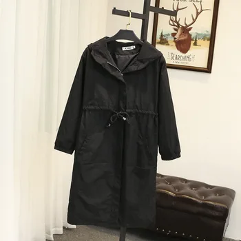 Spuer size 120KG Trench coat Women Spring autumn duster coat loose plus size tops long coat female windbreaker hooded cape woman
Spuer size 120KG Trench coat Women Spring autumn duster coat loose plus size tops long coat female windbreaker hooded cape woman