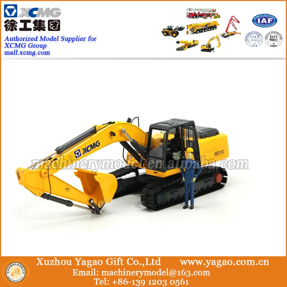 1:35 Scale Model, Diecast Toy, Construction Model, Business Gift, Souvenir, Replica, XCMG XE215C Excavator Model