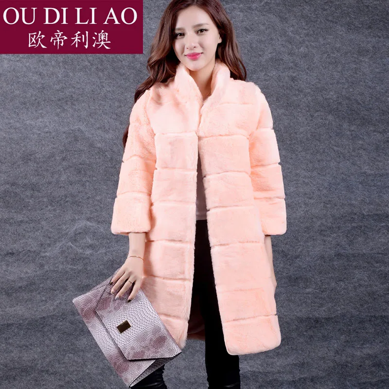 Wave cut stand collar whole skin real rabbit fur winter coats and jackets women X-long 9/10 sleeve natural fur coat outerwear g6
Wave cut stand collar whole skin real rabbit fur winter coats and jackets women X-long 9/10 sleeve natural fur coat outerwear g6
