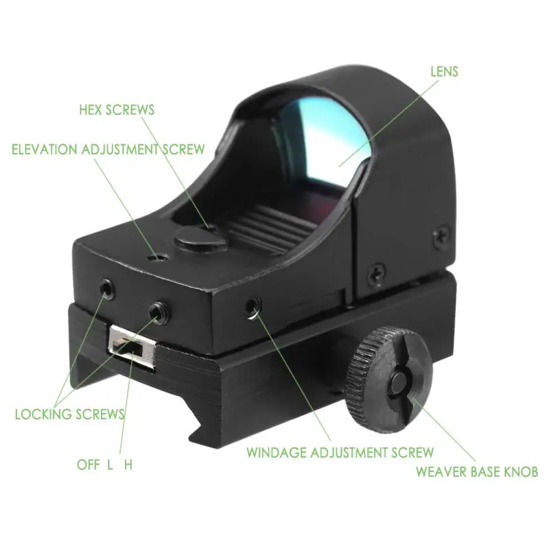 Tactical Mini Adjustable Brightness Hot Sell Holographic Dot Reflex Sight Scope Light Hunting Gear Camping Equipment Tools
Tactical Mini Adjustable Brightness Hot Sell Holographic Dot Reflex Sight Scope Light Hunting Gear Camping Equipment Tools