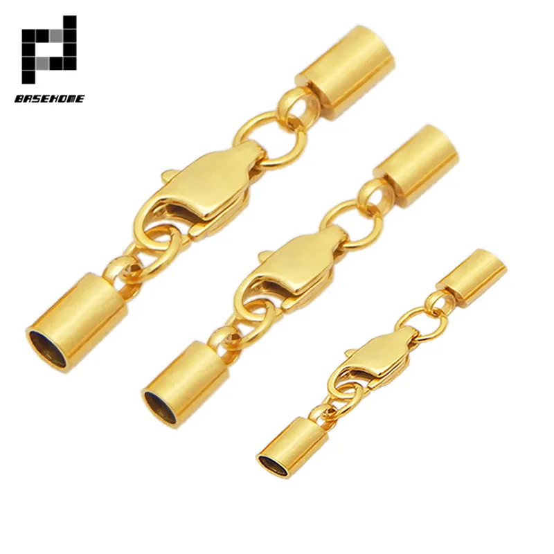 BASEHOME 5pcs/lot Gold Color Stainless Steel End Caps Lobster Clasps Jump Rings Connectors Fit Round Bracelets Leather Cord DIY
BASEHOME 5pcs/lot Gold Color Stainless Steel End Caps Lobster Clasps Jump Rings Connectors Fit Round Bracelets Leather Cord DIY