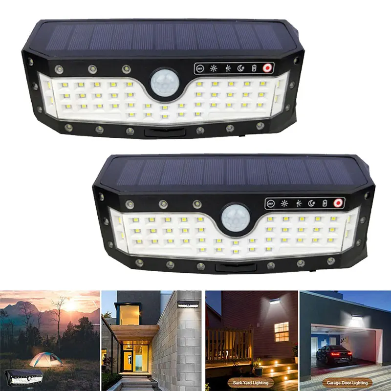 Newest 4 Modes PIR Motion Sensor 58LED Waterproof Solar Light Garden Path Emergency Security Solar Wireless Wall Lamp - 2Pcs
Newest 4 Modes PIR Motion Sensor 58LED Waterproof Solar Light Garden Path Emergency Security Solar Wireless Wall Lamp - 2Pcs