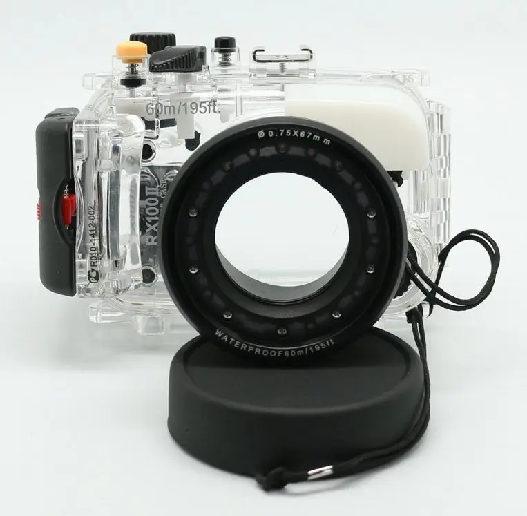 Meikon 40M Waterproof Underwater Camera Housing Diving Case for SONY RX100 ii
Meikon 40M Waterproof Underwater Camera Housing Diving Case for SONY RX100 ii