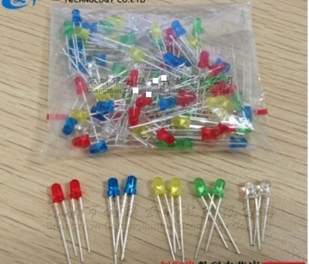 100PCS X 3mm 5mm LED diode New New Round Ultra Bright Red/ Green/Blue/Yellow/White Water Clear LED Light Lamp kit free shipping
100PCS X 3mm 5mm LED diode New New Round Ultra Bright Red/ Green/Blue/Yellow/White Water Clear LED Light Lamp kit free shipping