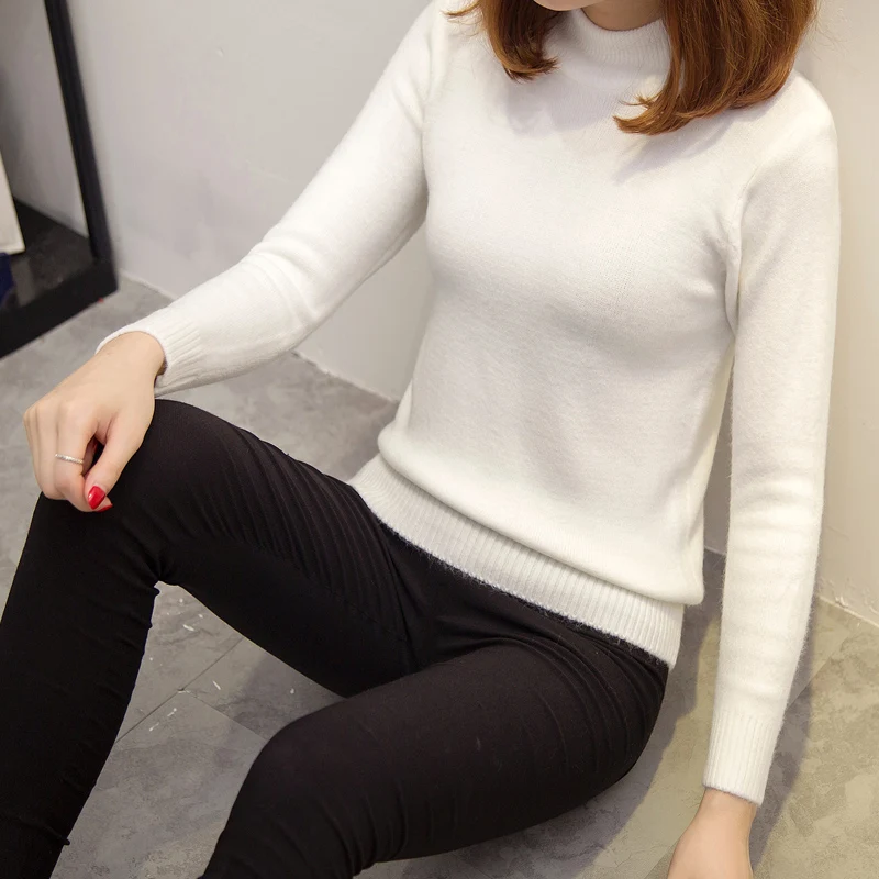 Autumn Winter Women Sweaters and Pullovers Turtleneck Solid Sexy Slim Knitting Sueter Mujer Pull Femme Maglioni Donna
Autumn Winter Women Sweaters and Pullovers Turtleneck Solid Sexy Slim Knitting Sueter Mujer Pull Femme Maglioni Donna