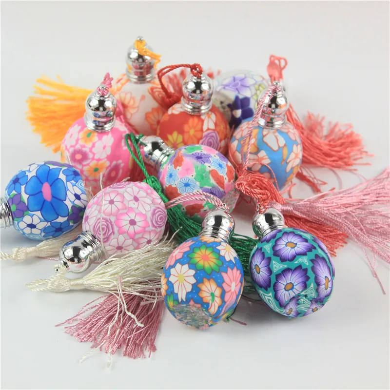 1pcs 15ml Polymer Clay Glass Perfume Bottle With Tassels Glass Roll on Essential Oils Bottle In Refillable Wedding Gift Bottles
1pcs 15ml Polymer Clay Glass Perfume Bottle With Tassels Glass Roll on Essential Oils Bottle In Refillable Wedding Gift Bottles