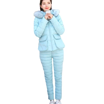 Plus Size Ukraine Cotton Padded Jacket 2 Two Piece Set Top And Pants Women Clothing 2019 Warm Thick Fur Collar Winter Coat A803
Plus Size Ukraine Cotton Padded Jacket 2 Two Piece Set Top And Pants Women Clothing 2019 Warm Thick Fur Collar Winter Coat A803