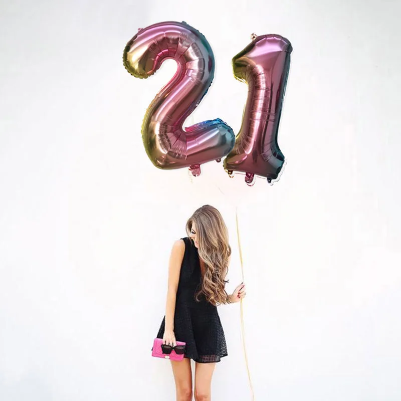 1pc 32inch Iridescent Rainbow Number Balloons 0 1 2 3 4 5 6 7 8 9 Digital Foil Balloon 21st Birthday Party Decoration Air Globos
1pc 32inch Iridescent Rainbow Number Balloons 0 1 2 3 4 5 6 7 8 9 Digital Foil Balloon 21st Birthday Party Decoration Air Globos