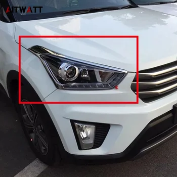 ABS Chrome Front Head Light Lamp Cover Trims Headlight Headlamp Frame Protector 2Pcs/set For Hyundai Creta IX25 2015 2016 2017
ABS Chrome Front Head Light Lamp Cover Trims Headlight Headlamp Frame Protector 2Pcs/set For Hyundai Creta IX25 2015 2016 2017
