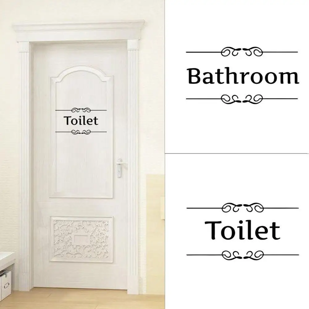 1Pc Removable Waterproof Bathroom Toilet Door Stickers Wall Decals Self Adhesive Wallpaper On Door Home DIY Decor
1Pc Removable Waterproof Bathroom Toilet Door Stickers Wall Decals Self Adhesive Wallpaper On Door Home DIY Decor