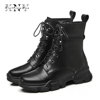 XIUNINGYAN Superstar Ankle Boots Women Round Toe Genuine Leather Platform Martin Boots Office Lady Party Winter Shoes Woman 2019
XIUNINGYAN Superstar Ankle Boots Women Round Toe Genuine Leather Platform Martin Boots Office Lady Party Winter Shoes Woman 2019