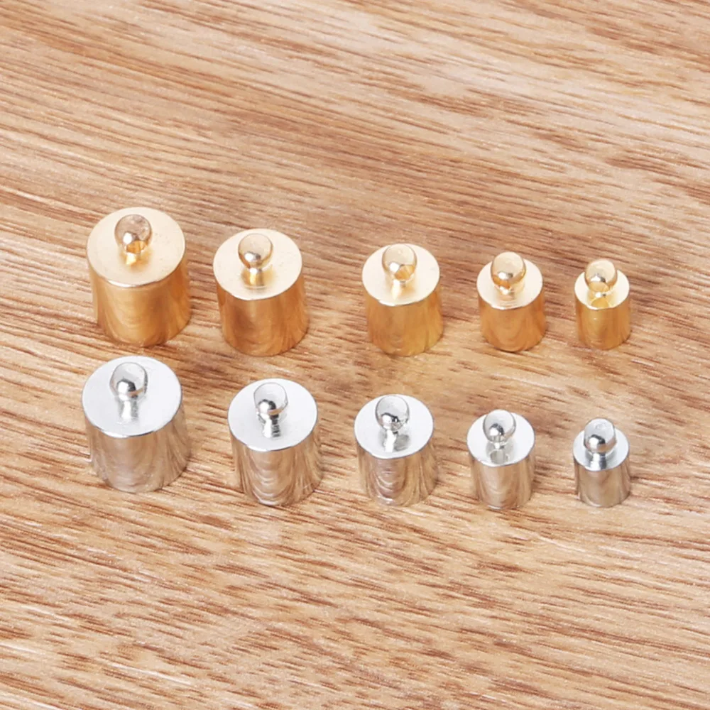 Hole Size 4/5/6/7/8mm 50/100Pcs Buckle Hooks Clasps Round Leather Cord Crimp End Caps For Jewelry Making Findings Connectors
Hole Size 4/5/6/7/8mm 50/100Pcs Buckle Hooks Clasps Round Leather Cord Crimp End Caps For Jewelry Making Findings Connectors