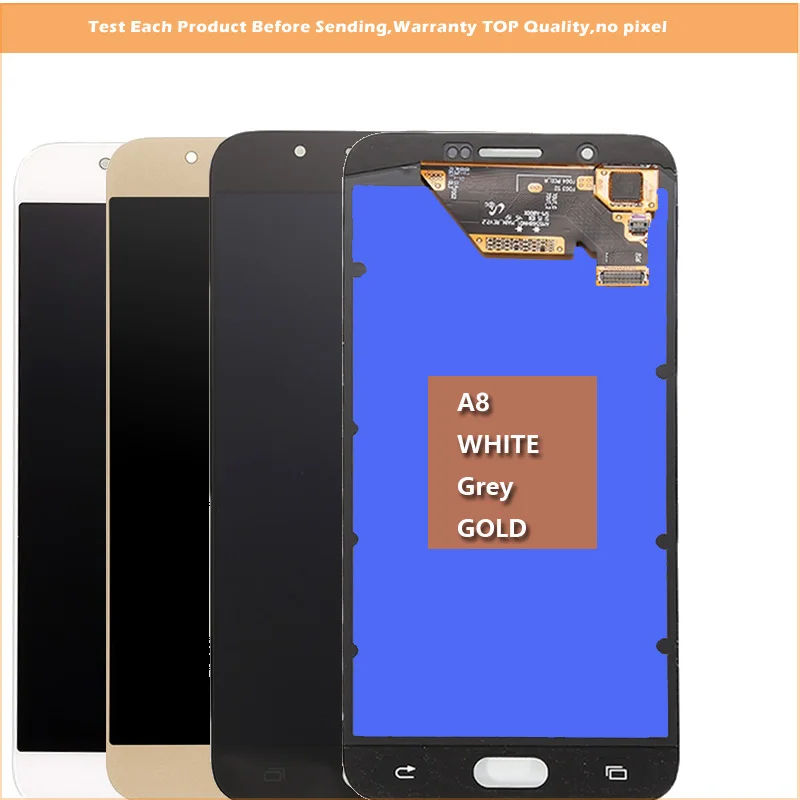 5.7'' ORIGINAL SUPER AMOLED LCDs Display Replacement For Samsung A8 A8000 A800 A800F LCD Touch Screen Digitizer Assembly
5.7'' ORIGINAL SUPER AMOLED LCDs Display Replacement For Samsung A8 A8000 A800 A800F LCD Touch Screen Digitizer Assembly