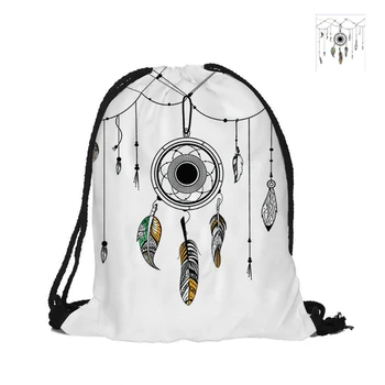 Boho Style Feathers Tassel Patterns Printing Decorative Drawstring Backpack Fashion Polyester Bags For Women Men Pouch Backpacks
Boho Style Feathers Tassel Patterns Printing Decorative Drawstring Backpack Fashion Polyester Bags For Women Men Pouch Backpacks