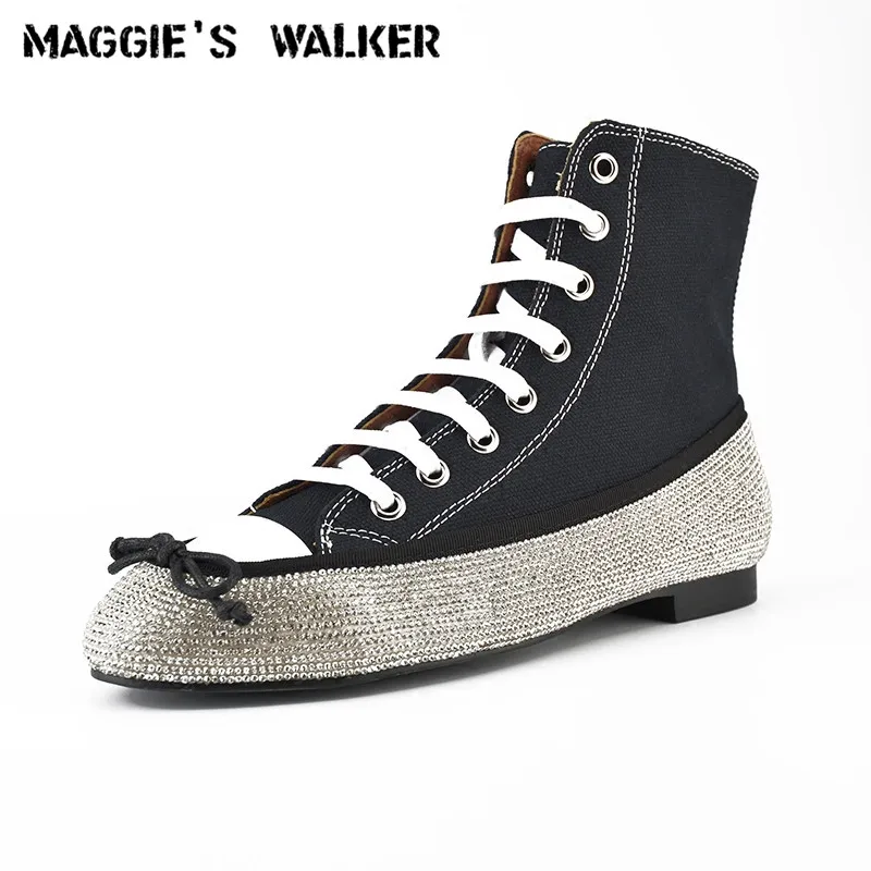 Maggie's Walker Women's Trendy Canvas Casual Shoe Women's Lacing Spring Platform Outdoor Shoes with Rhinestone Size 35~39
Maggie's Walker Women's Trendy Canvas Casual Shoe Women's Lacing Spring Platform Outdoor Shoes with Rhinestone Size 35~39