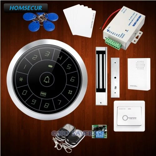 HOMSECUR Round Silver Waterproof Access Control System + HOMSECUR Exit Button + Wired Doorbell
HOMSECUR Round Silver Waterproof Access Control System + HOMSECUR Exit Button + Wired Doorbell