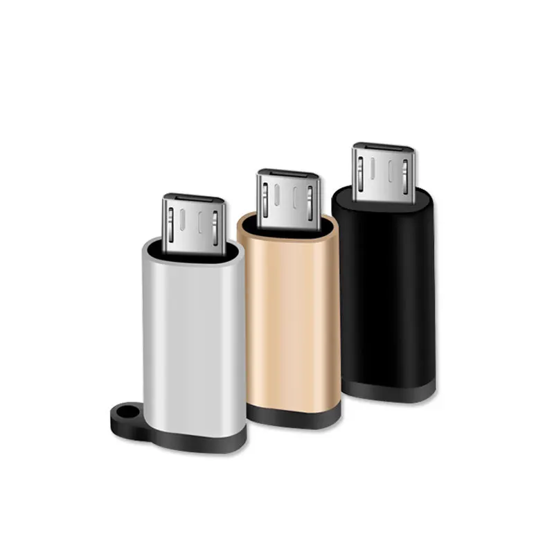 Micro USB Male to Type C Female OTG Data and Charging Transfer Adapter with Hanging Circle Adapter
Micro USB Male to Type C Female OTG Data and Charging Transfer Adapter with Hanging Circle Adapter