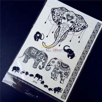 25 Styles Removable Black Henna Temporary Tattoo Waterproof Elephant Ganesha Bridal Wedding Body Art Fake Tattoo Stickers HBJ018
25 Styles Removable Black Henna Temporary Tattoo Waterproof Elephant Ganesha Bridal Wedding Body Art Fake Tattoo Stickers HBJ018