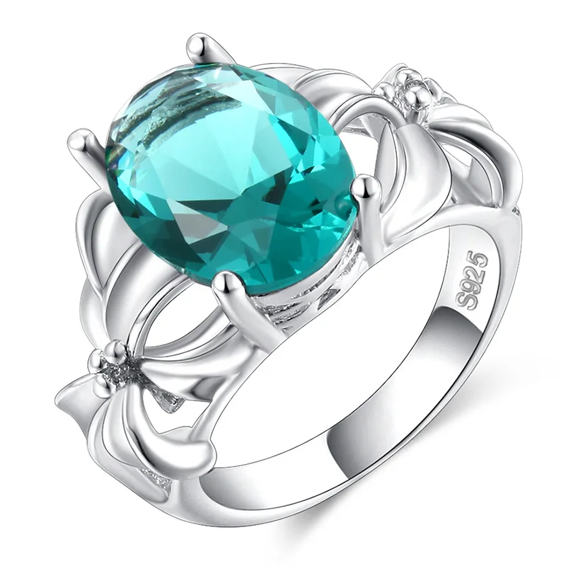 Round Green Flower Shape Hollow Wedding Silver Ring for Women Micro-inlaid Simulation Ring Party Jewelry Engagement Love Ring
Round Green Flower Shape Hollow Wedding Silver Ring for Women Micro-inlaid Simulation Ring Party Jewelry Engagement Love Ring