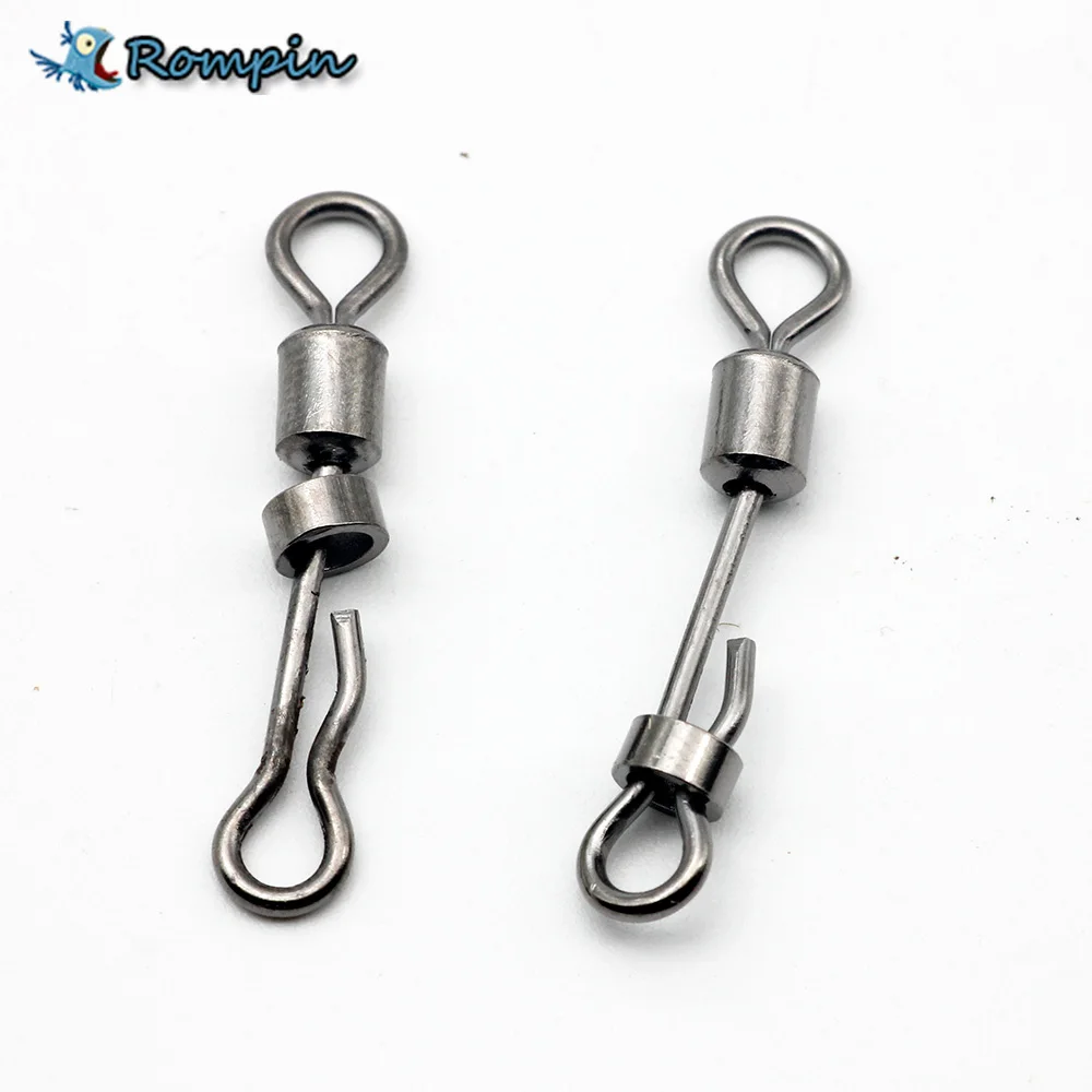 Rompin 10Pcs Quick Lock Change Swivel Interlock Snap Carp Fishing Steel Detachable Connector Black Nickel 30mm Terminal Tackle
Rompin 10Pcs Quick Lock Change Swivel Interlock Snap Carp Fishing Steel Detachable Connector Black Nickel 30mm Terminal Tackle