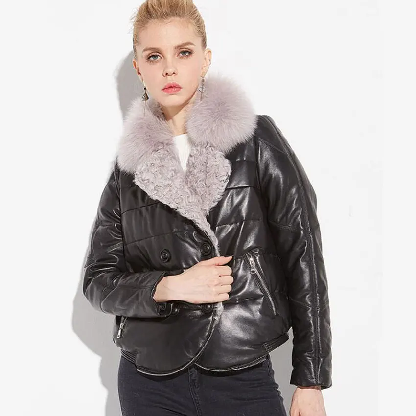 2019 winter jacket women parka real fox fur coat sheepskin genuine leather jacket thick warm loose korean style real fur coat
2019 winter jacket women parka real fox fur coat sheepskin genuine leather jacket thick warm loose korean style real fur coat
