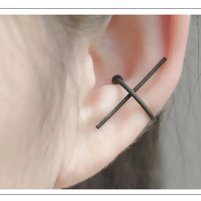 1PC Punk Cross Simple Clip Ear Cuff Wrop Earrings For Women No Piercing-clip U-Shape Statement Black Jewelry Brincos Prom Gifts
1PC Punk Cross Simple Clip Ear Cuff Wrop Earrings For Women No Piercing-clip U-Shape Statement Black Jewelry Brincos Prom Gifts