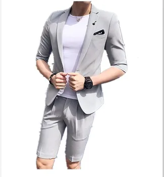 (Pants + pants) spring and summer new products red small suit male model gentleman Slim nightclub sleeve men's suits
(Pants + pants) spring and summer new products red small suit male model gentleman Slim nightclub sleeve men's suits