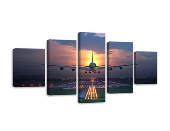 HD Printed 5 Pieces Canvas Art Painting Sunset Airplane Lawn Airport Poster Wall Pictures Home Decoration For livingroom
HD Printed 5 Pieces Canvas Art Painting Sunset Airplane Lawn Airport Poster Wall Pictures Home Decoration For livingroom